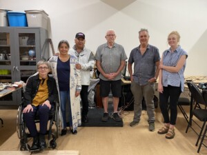 Kim, Marsha, Max, David, Jim, and myself posing for a photo.